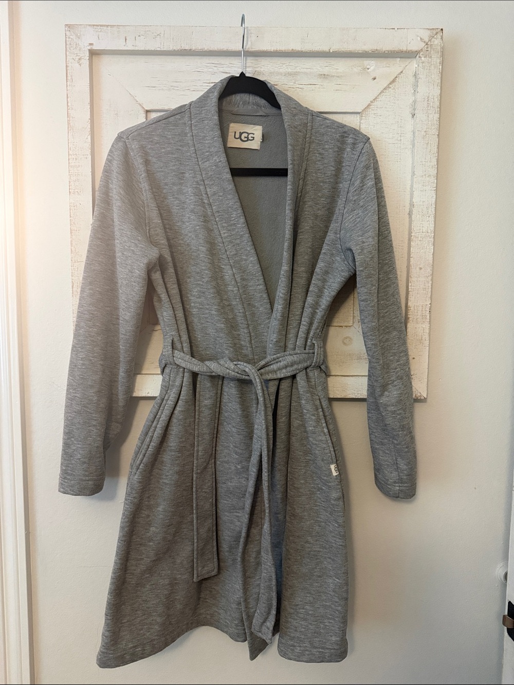 UGG Heather Gray Belted Robe Cardigan